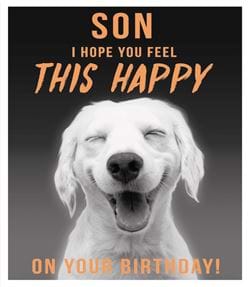 This Happy Son Birthday Card