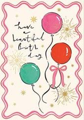 Balloons Birthday Card