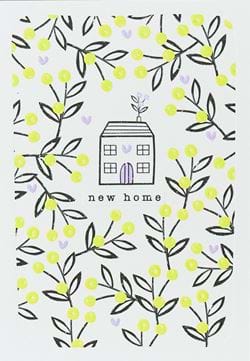 Yellow Flowers New Home Card