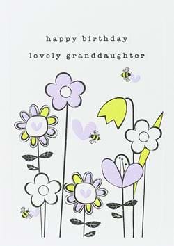 Lovely Granddaughter Birthday Card