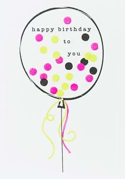 Balloon Birthday Card