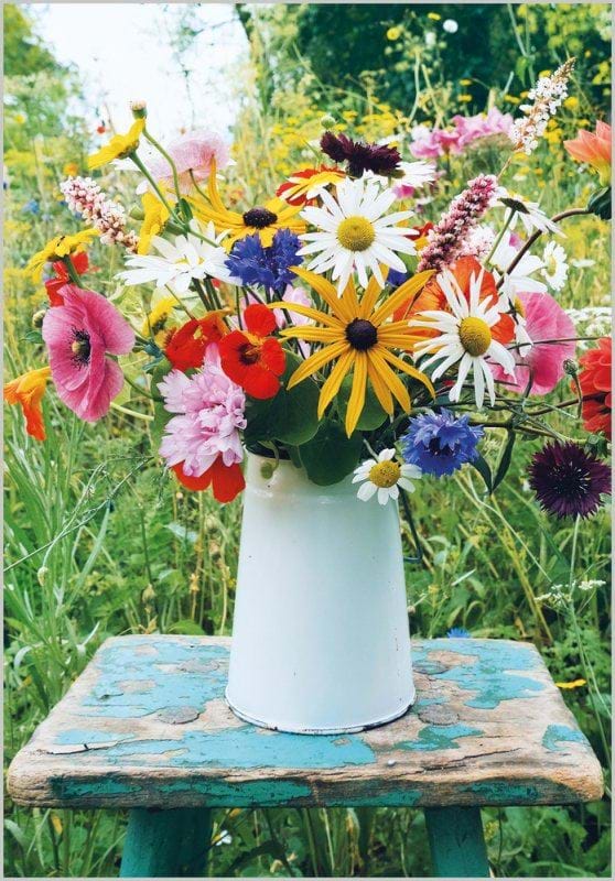 Garden Flowers Birthday Card