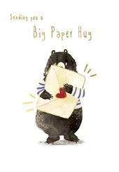 Big Paper Hug Greeting Card