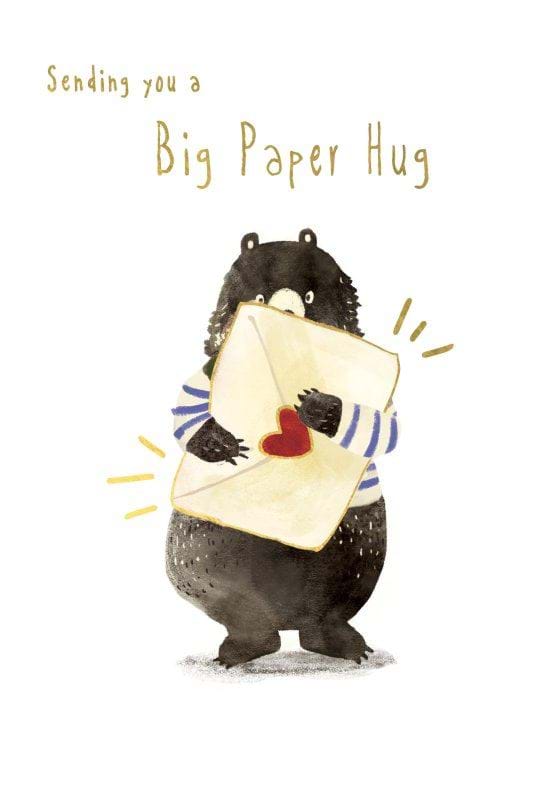 Big Paper Hug Greeting Card