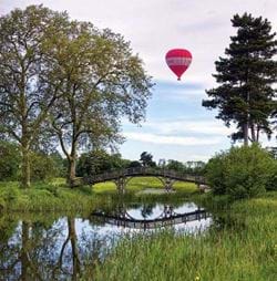 Chinese Bridge at Croome Greeting Card