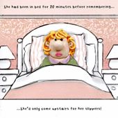Slippers Birthday Card
