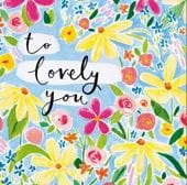 Lovely You Floral Birthday Card