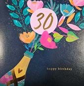 Bottle Pop 30th Birthday Card