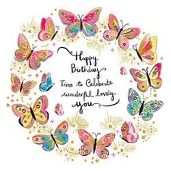 Butterflies Birthday Card