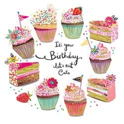 Let's Eat Cake Birthday Card