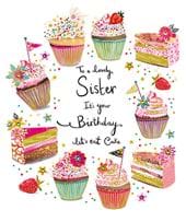 Let's Eat Cake Sister Birthday Card