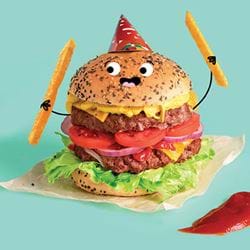Burger Birthday Card