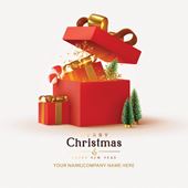 Christmas Presents - Front Personalised Christmas Card
