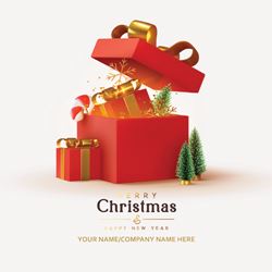 Christmas Presents - Front Personalised Christmas Card