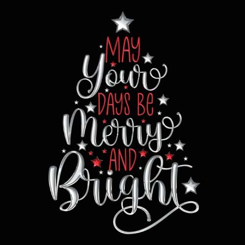 Merry & Bright - Personalised Christmas Card