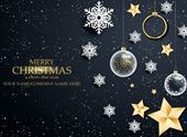 Festive Christmas - Front Personalised Christmas Card