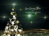 Christmas Tree - Front Personalised Christmas Card