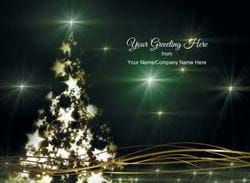 Christmas Tree - Front Personalised Christmas Card