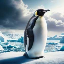 The Penguin - Personalised Christmas Card