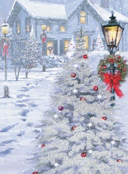 Festive Garden - Personalised Christmas Card