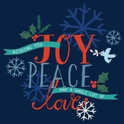 Joy - Personalised Christmas Card
