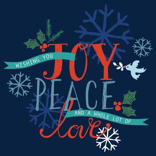 Joy - Personalised Christmas Card