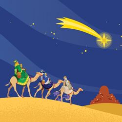 Following the Star - Personalised Christmas Card
