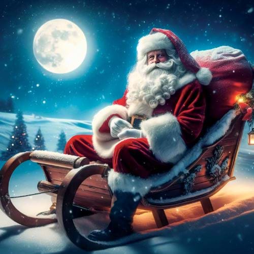 Christmas Night - Personalised Christmas Card