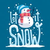 Let it Snow - Personalised Christmas Card