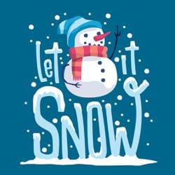 Let it Snow - Personalised Christmas Card