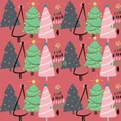 Christmas Tree Icons - Personalised Christmas Card