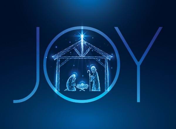 Joy to the World - Personalised Christmas Card