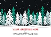 Christmas Forest -Front Personalised Christmas Card