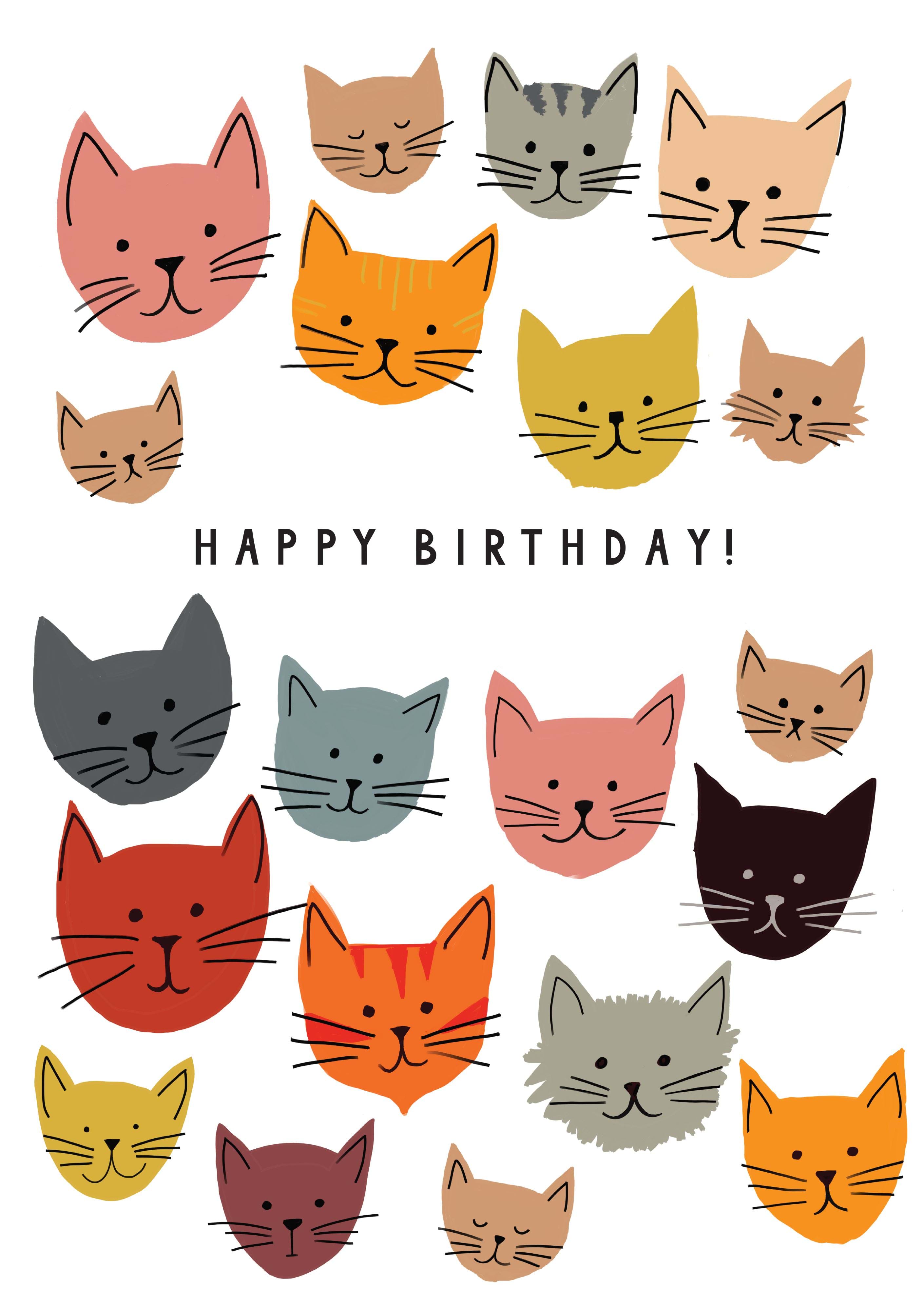 Cats Birthday Card