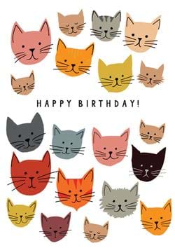 Cats Birthday Card
