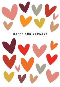 Hearts Anniversary Card