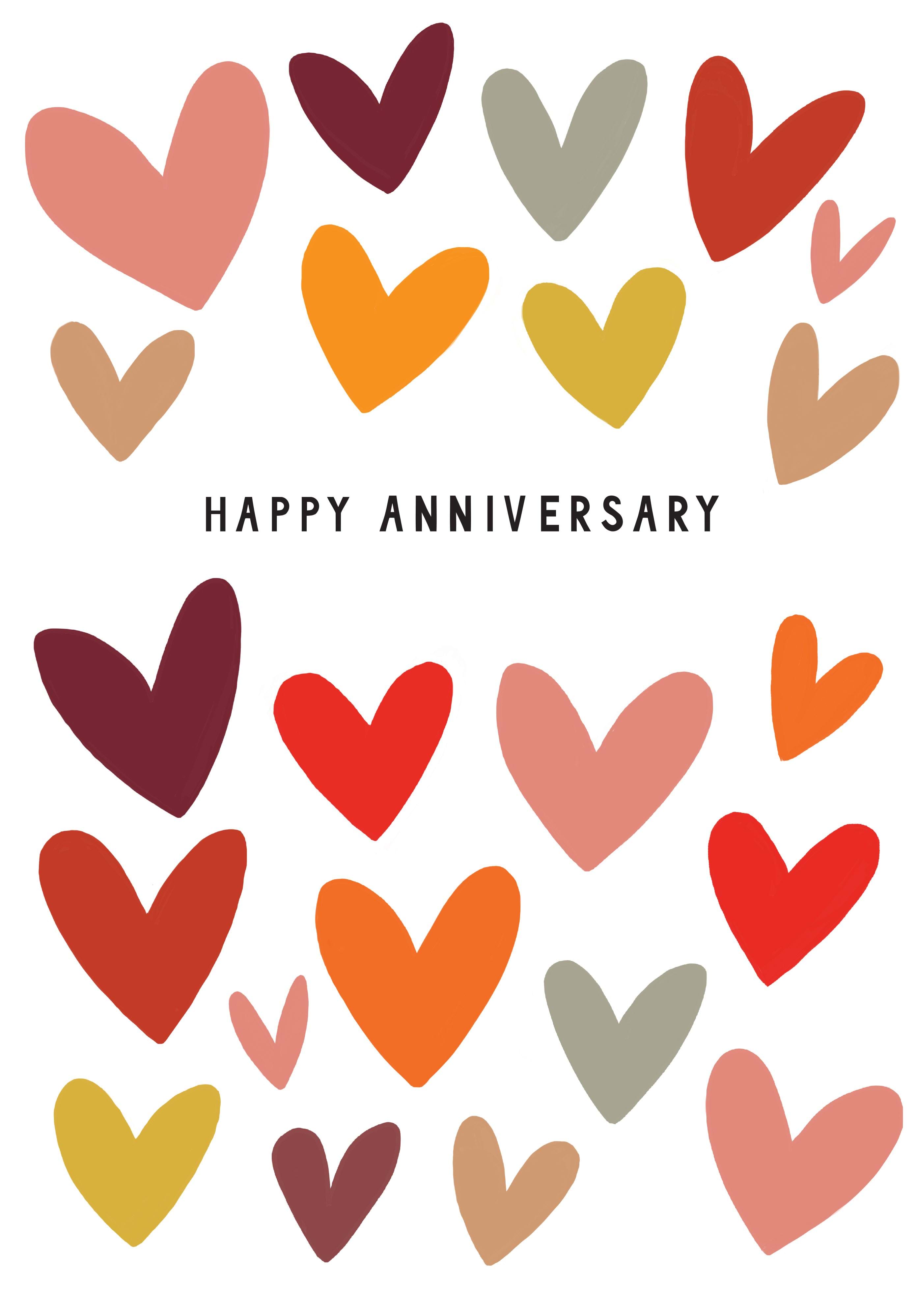 Hearts Anniversary Card