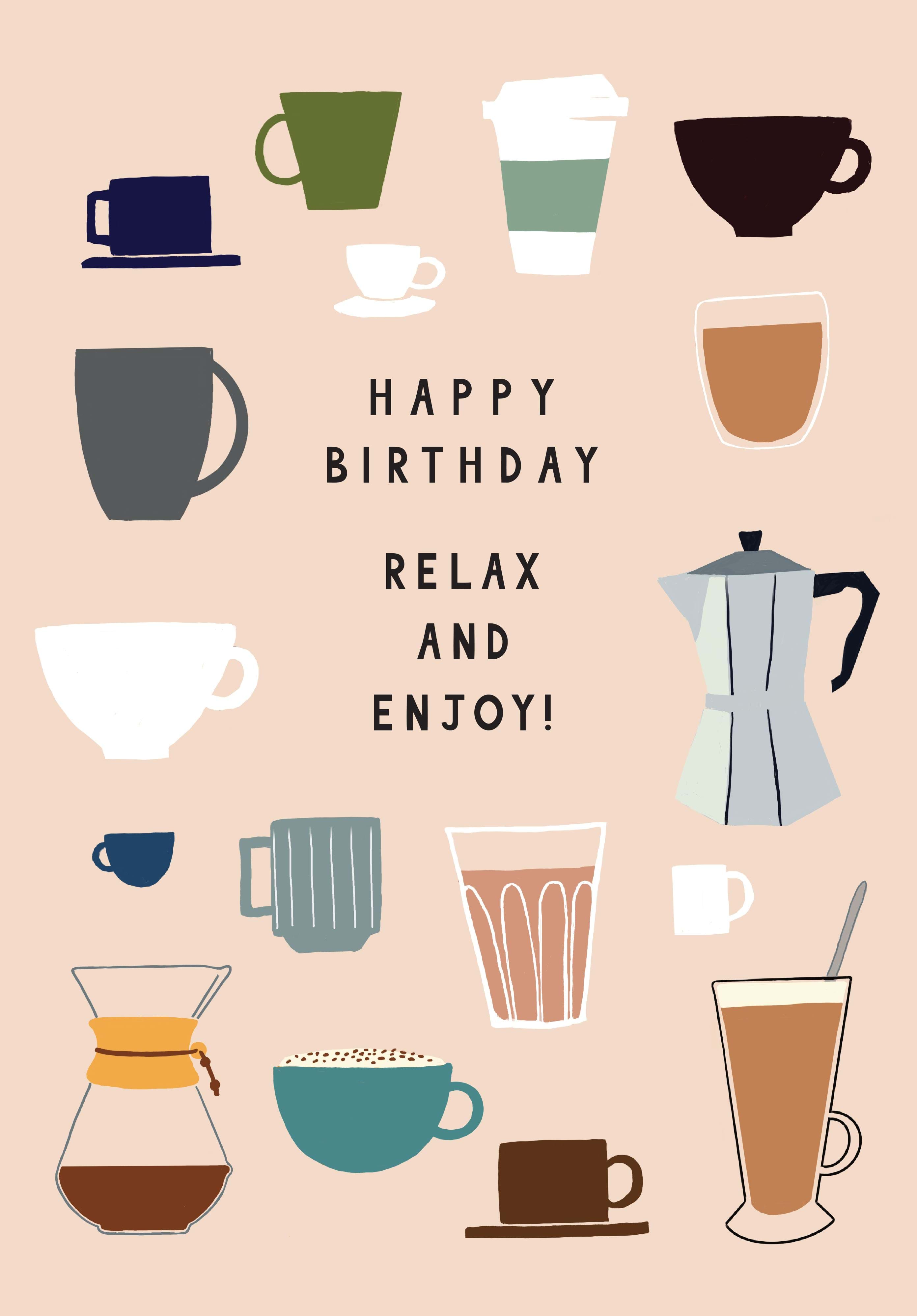 Coffee Birthday Card