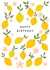 Lemons Birthday Card