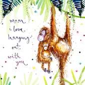 Hanging Out Mum Greeting Card