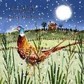 Pheasant Grandad Christmas Card