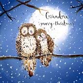 Owls Grandma Christmas Card