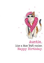 Cool Auntie Birthday Card