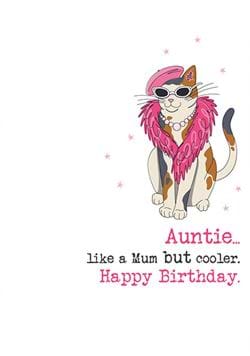 Cool Auntie Birthday Card