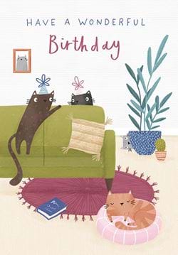 Cats Meow Birthday Card