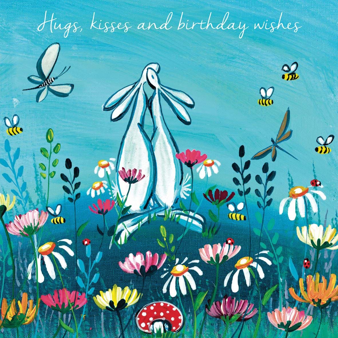 Hugs and Kisses Birthday Card
