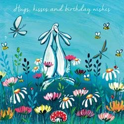 Hugs and Kisses Birthday Card