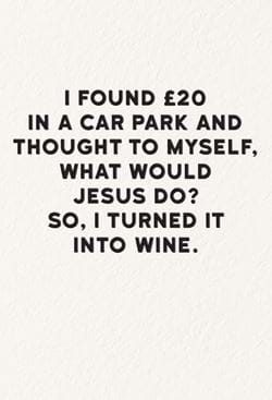 What Would Jesus Do? Birthday Card