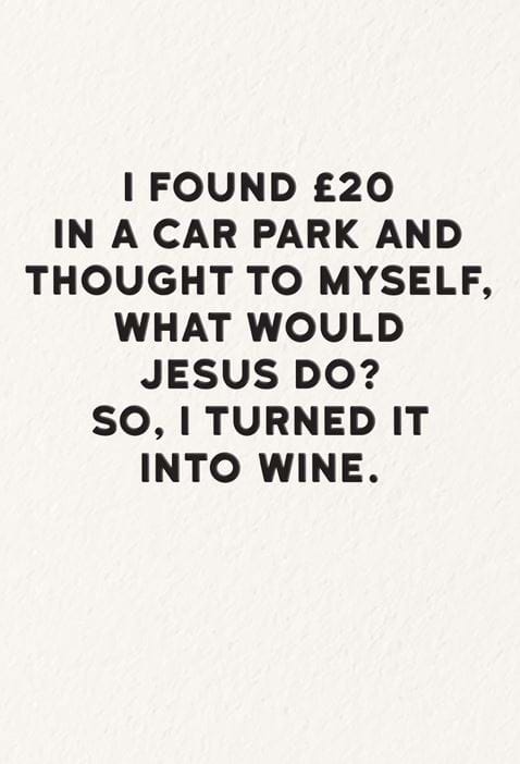 What Would Jesus Do? Birthday Card