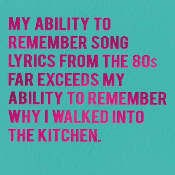 Song Lyrics Birthday Card